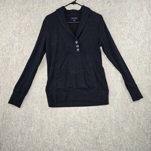 Banana Republic Womens Black Shawl Collar Sweater M